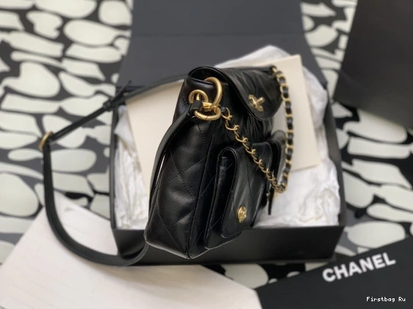 First Bag Ru CHANEL HOBO HANDBAG-19×24×5cm 0730